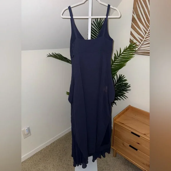 SIMKHAI sequoia pleated combo sleeveless v-neck dress size 8 - Picture 6 of 8